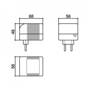 Caixa Patola CF-068/2 48x56x68mm